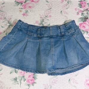 Denim Mini Skort